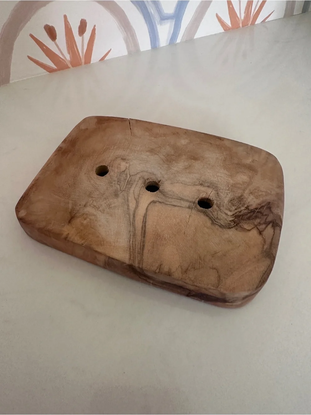 Wood Soap Dispenser Dish